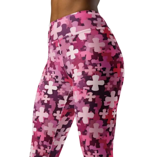 Petal Crossfire on a Yoga Leggings