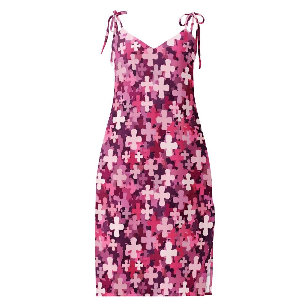 Petal Crossfire on Slip Dress — Front