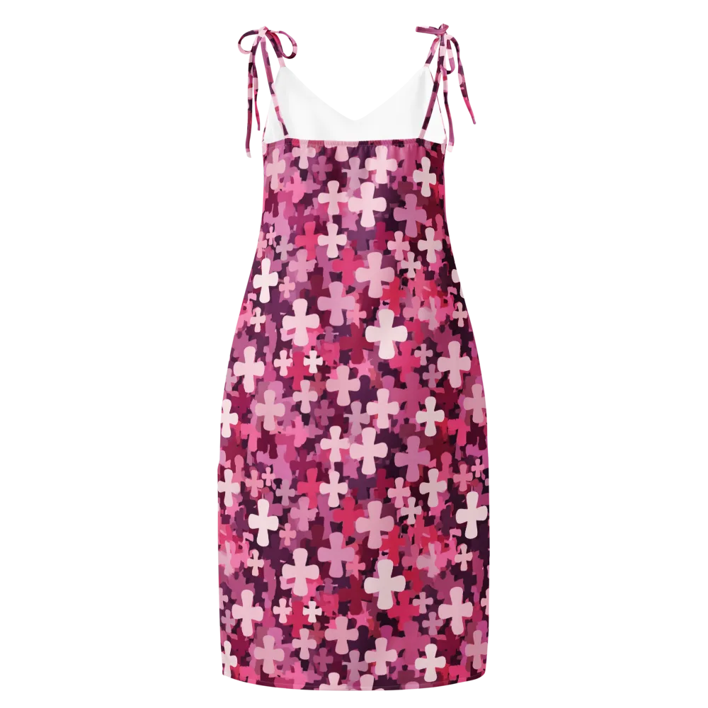 Petal Crossfire on Slip Dress — Back