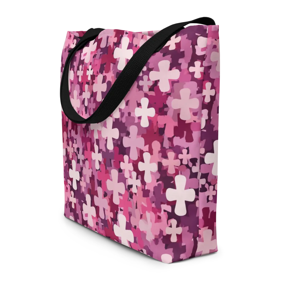 Petal Crossfire on Large Tote Bag W/ Pocket — Front