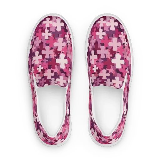 Petal Crossfire on a Women's Slip-On Canvas Shoes
