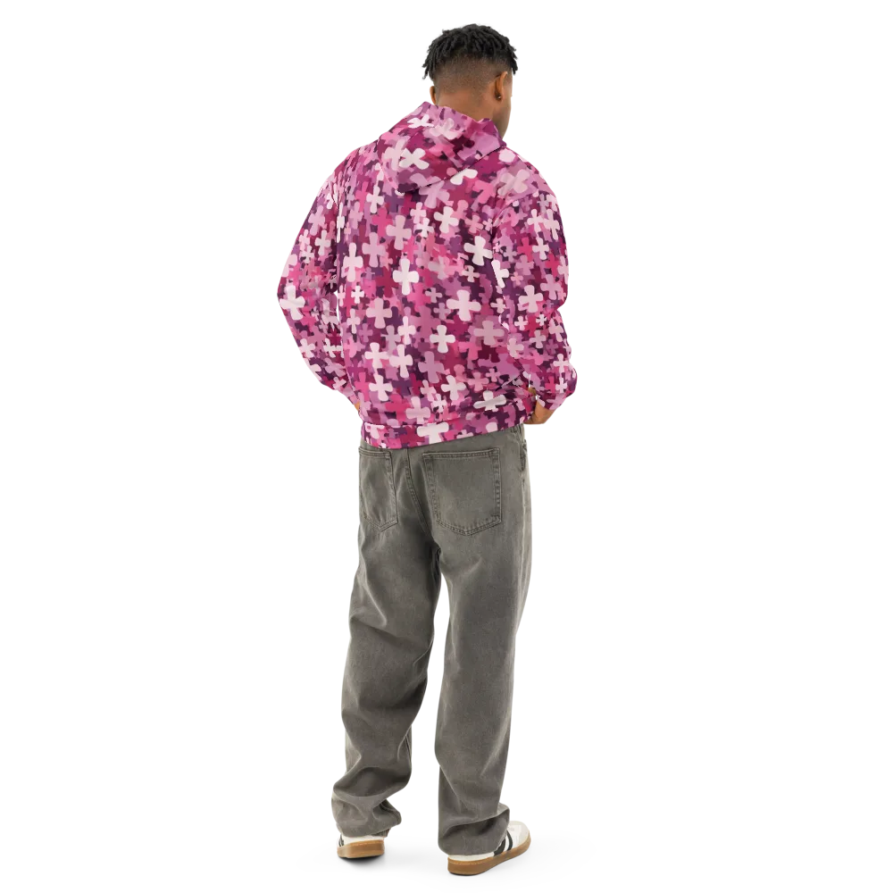 Petal Crossfire on Cotton Hoodie — Back
