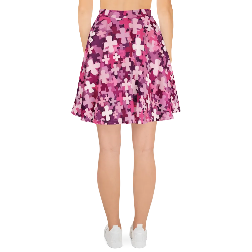 Petal Crossfire on Skater Skirt — Back