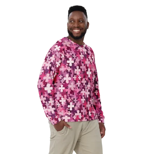 Petal Crossfire on a Sweatshirt