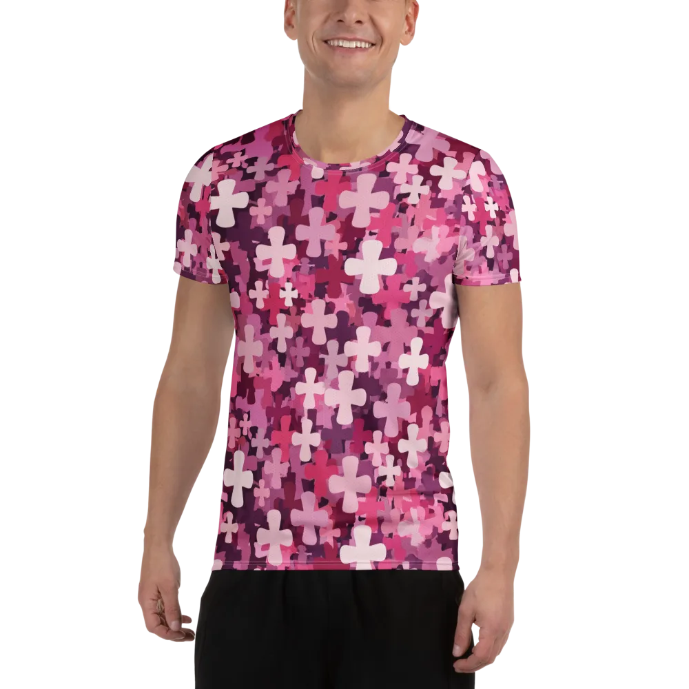 Petal Crossfire on Men's Athletic T-Shirt — Front