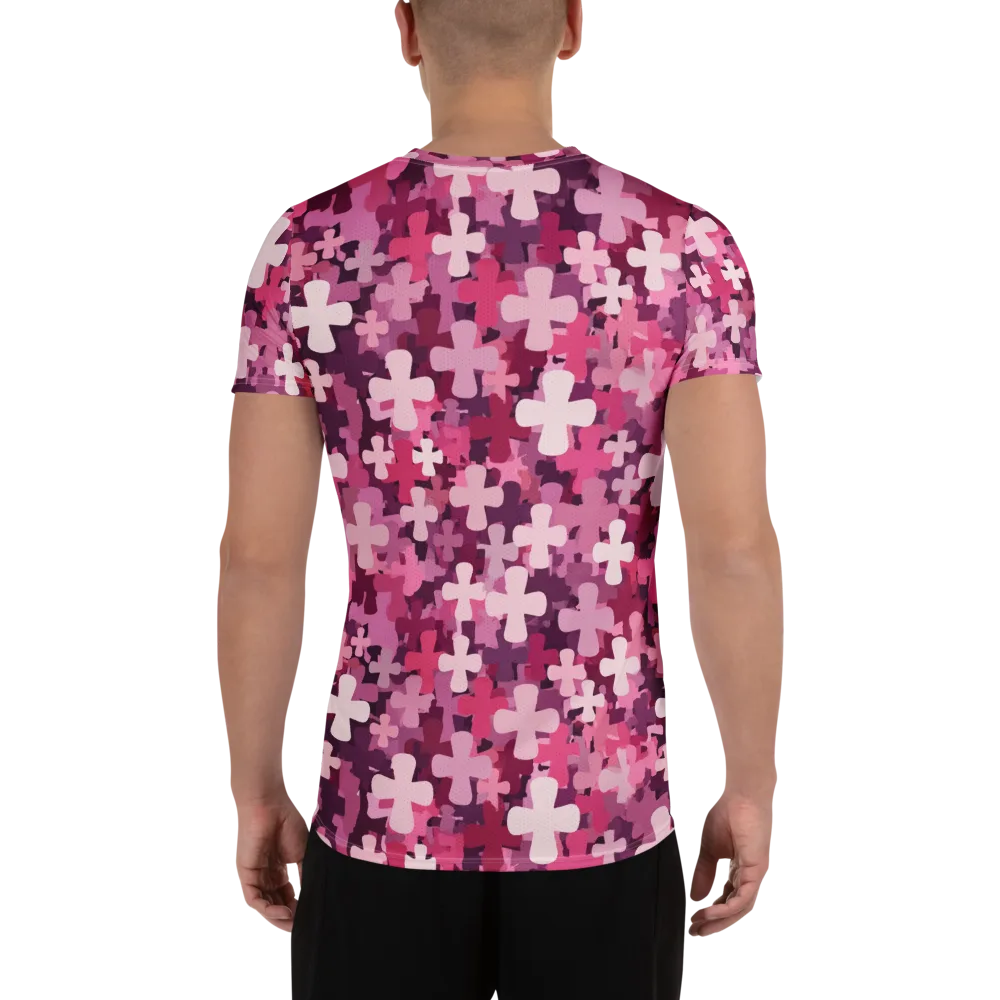 Petal Crossfire on Men's Athletic T-Shirt — Back
