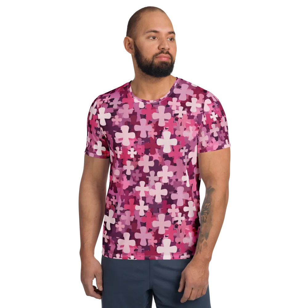 Petal Crossfire on Men's Athletic T-Shirt — Front