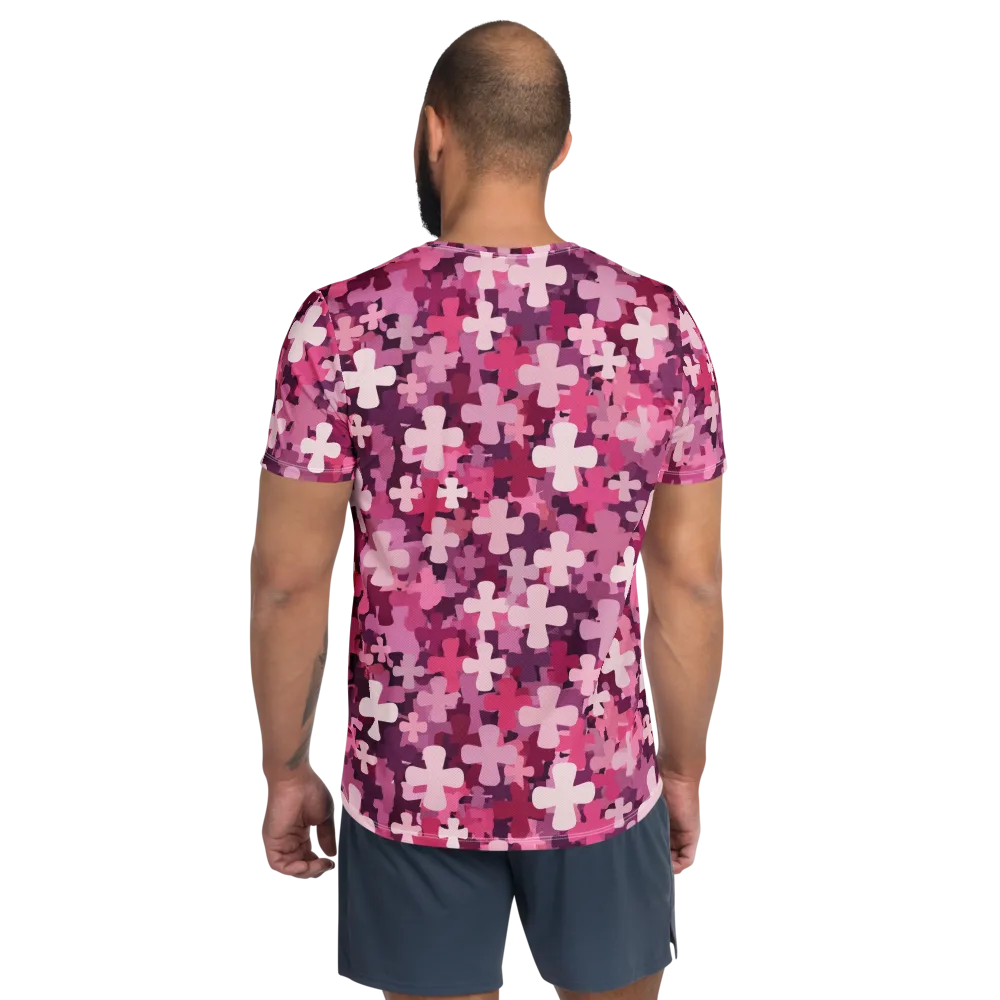 Petal Crossfire on Men's Athletic T-Shirt — Back