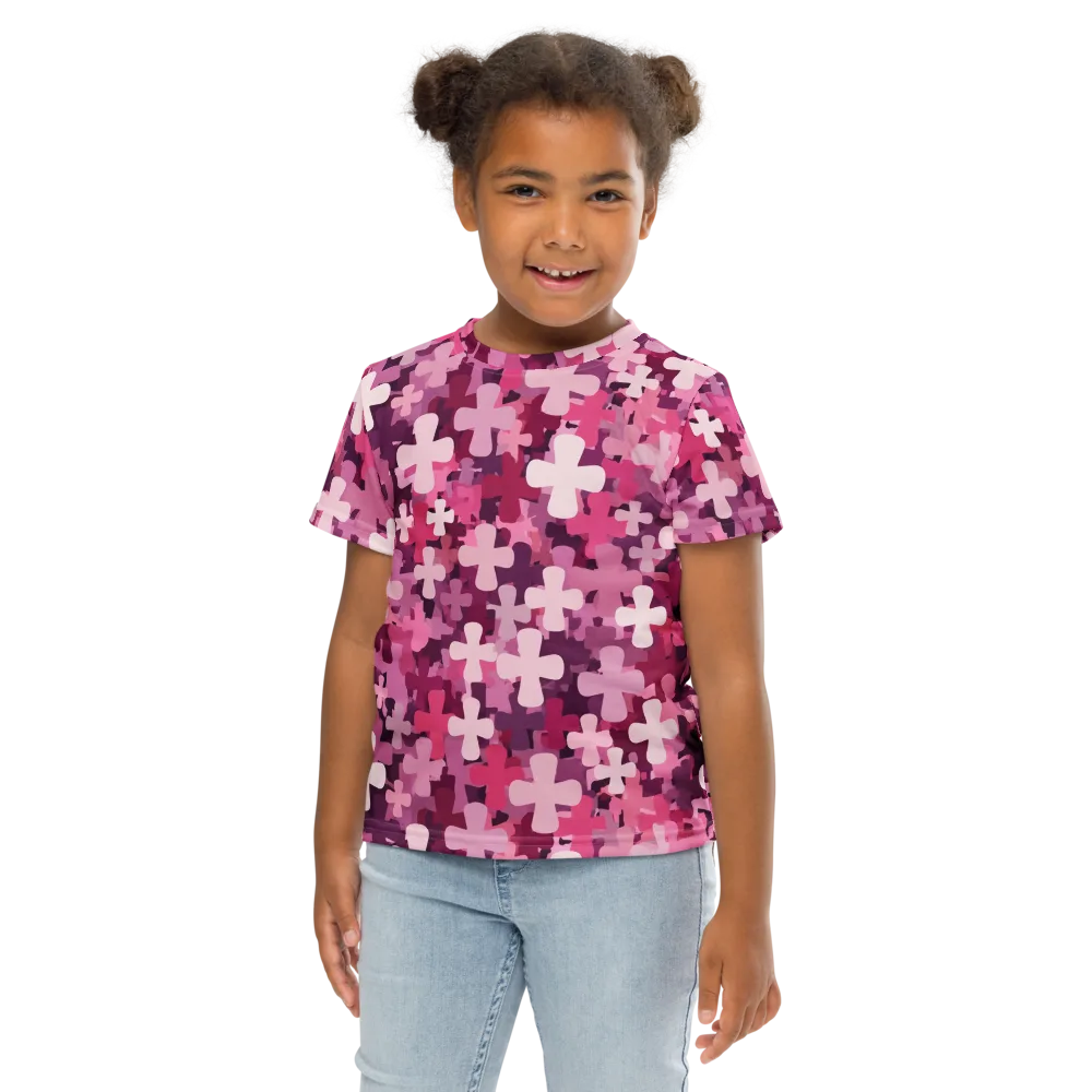 Petal Crossfire on Kids Crew Neck T-Shirt — Front