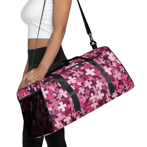 Petal Crossfire on a Duffle Bag