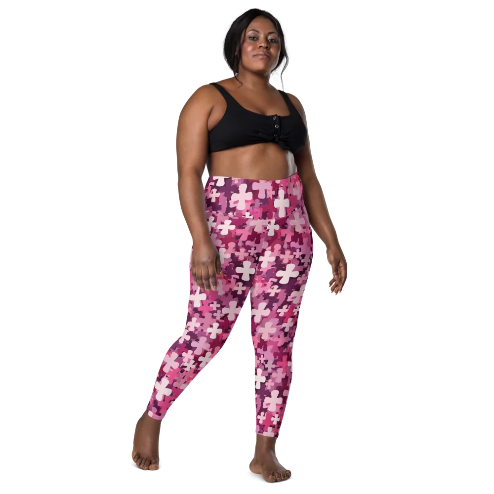 Petal Crossfire on Leggings with Pockets — Front