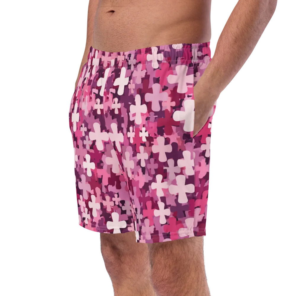Petal Crossfire on Swim Trunks — Left Front