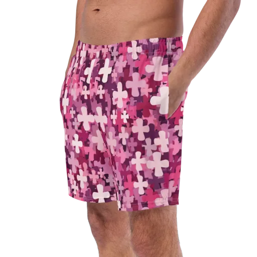 Petal Crossfire on a Swim Trunks