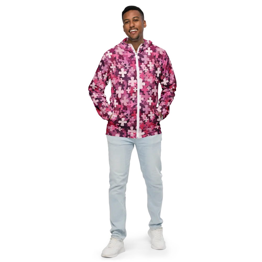 Petal Crossfire on Men's Windbreaker — Front
