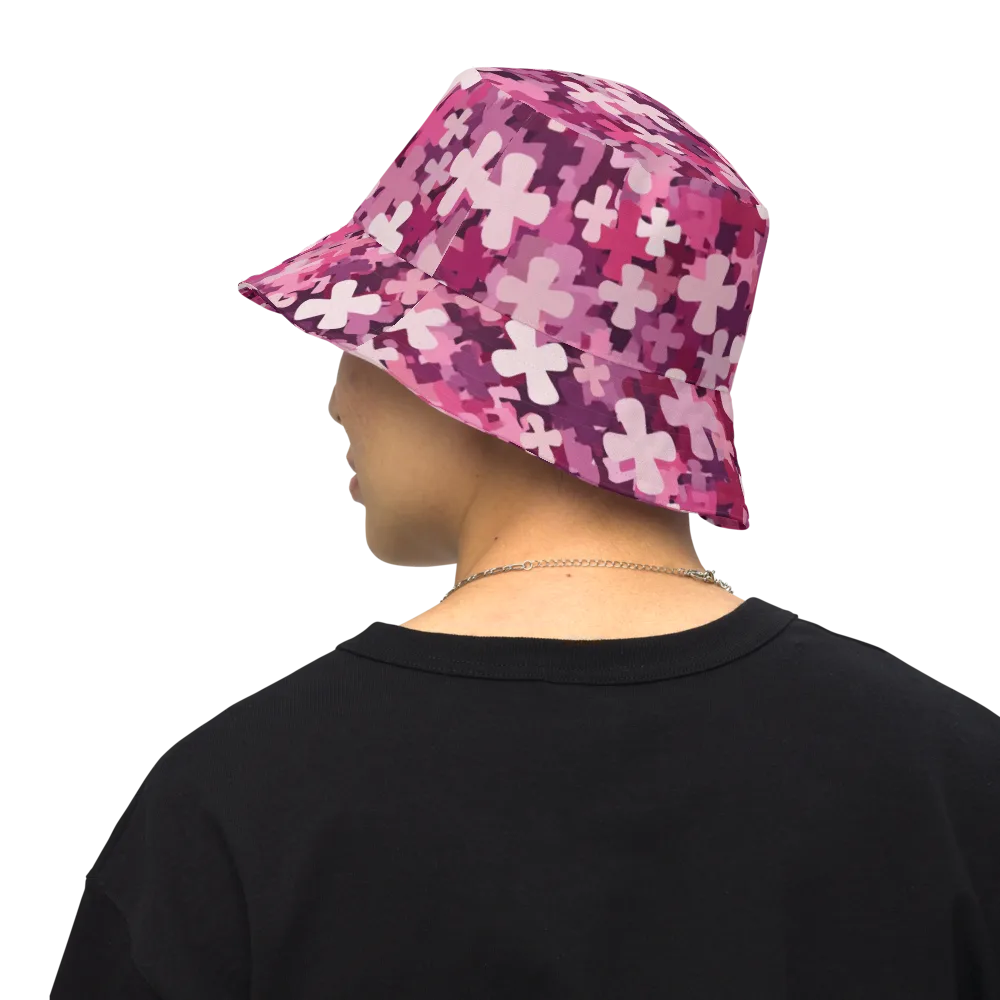 Petal Crossfire on Reversible Bucket Hat — Back Inside