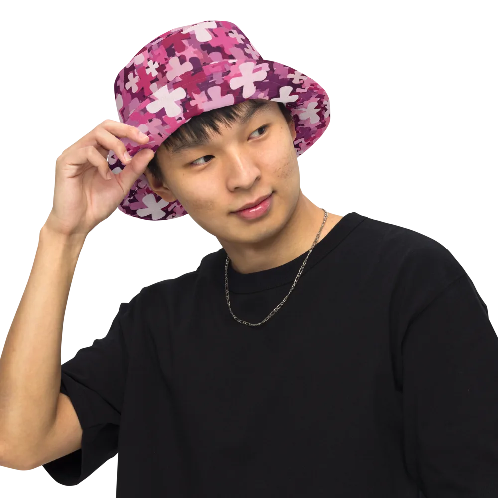 Petal Crossfire on Reversible Bucket Hat — Front Inside