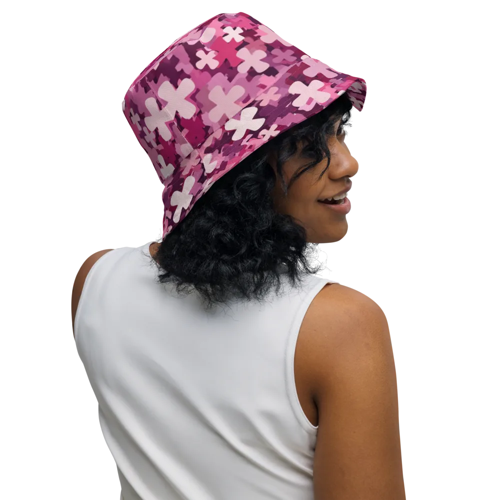Petal Crossfire on Reversible Bucket Hat — Right Outside