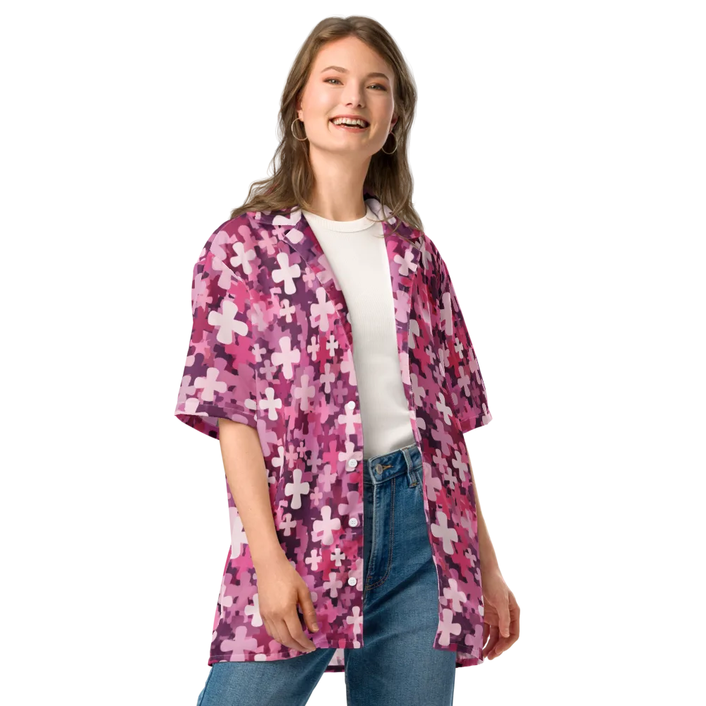 Petal Crossfire on Button Shirt — Front