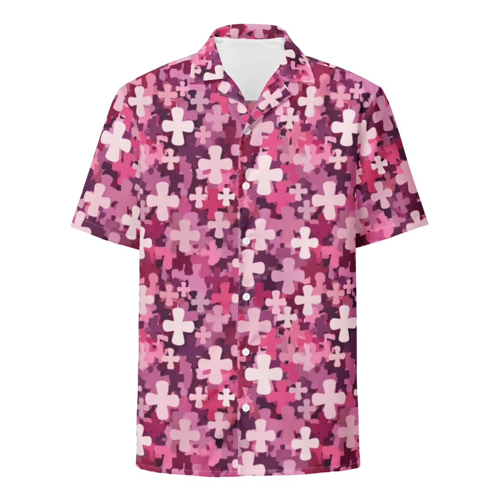 Petal Crossfire on Button Shirt — Front