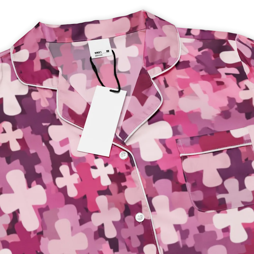 Petal Crossfire on Women's Short Sleeve Pajama Top — Product details