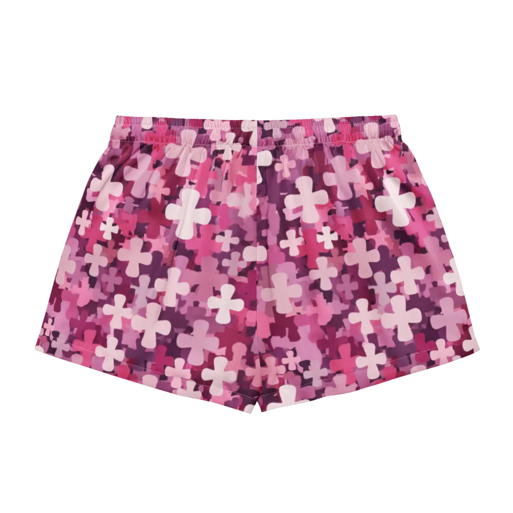 Petal Crossfire on Women's Pajama Shorts — Back