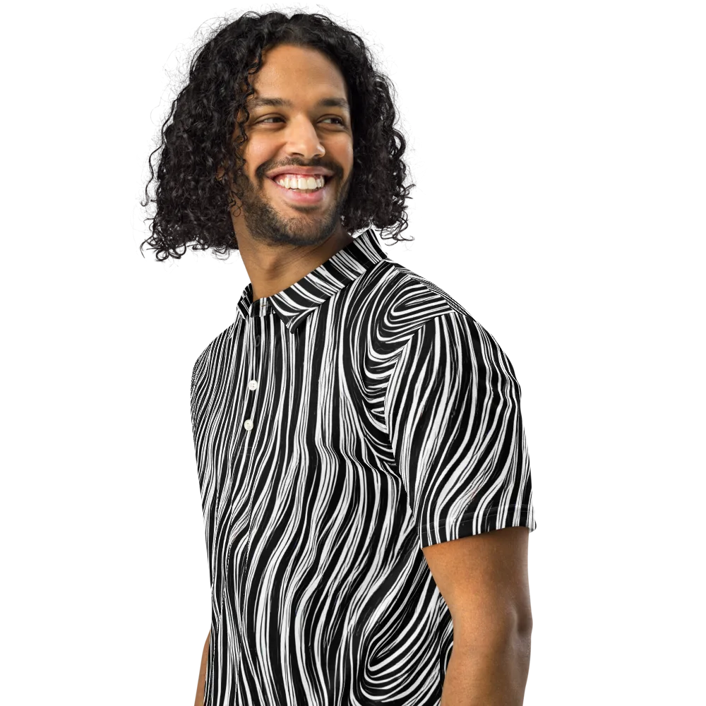 Weston Waves on Men's Slim Fit Polo Shirt — Left Front