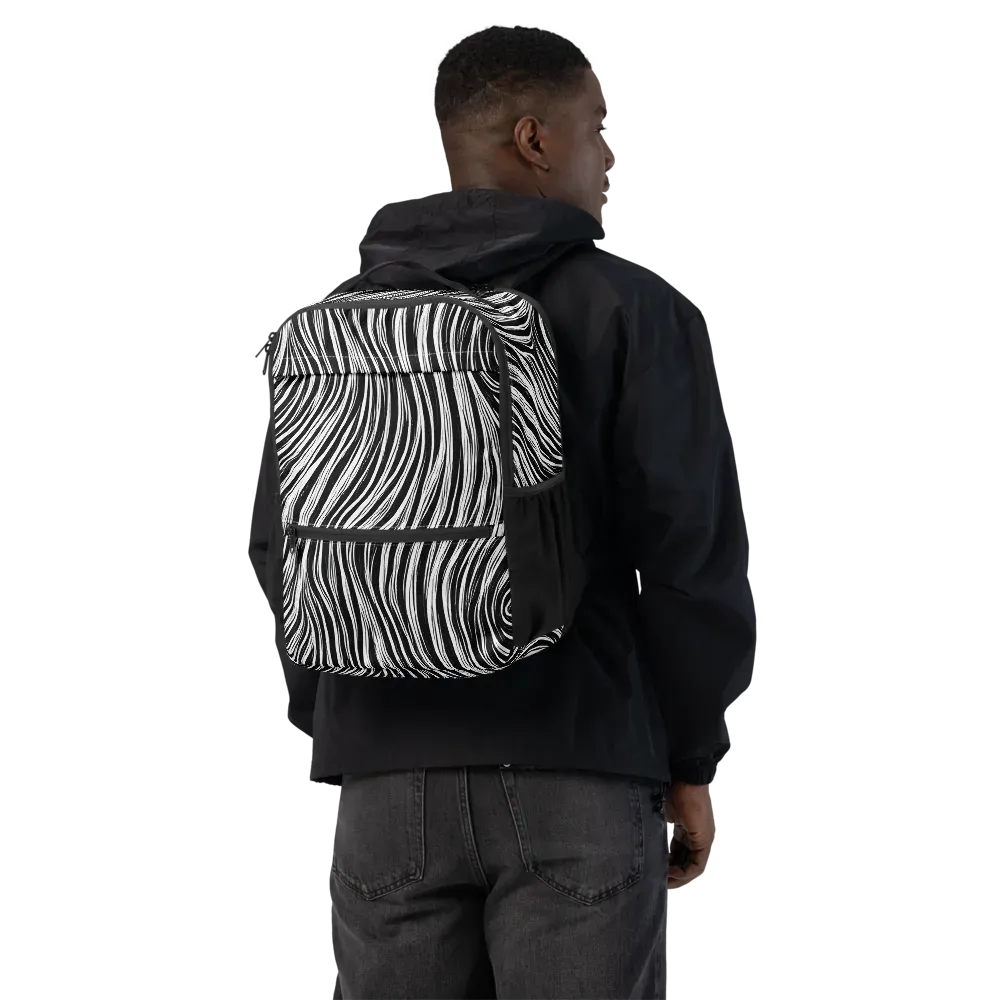 Weston Waves on Utility Backpack — Back