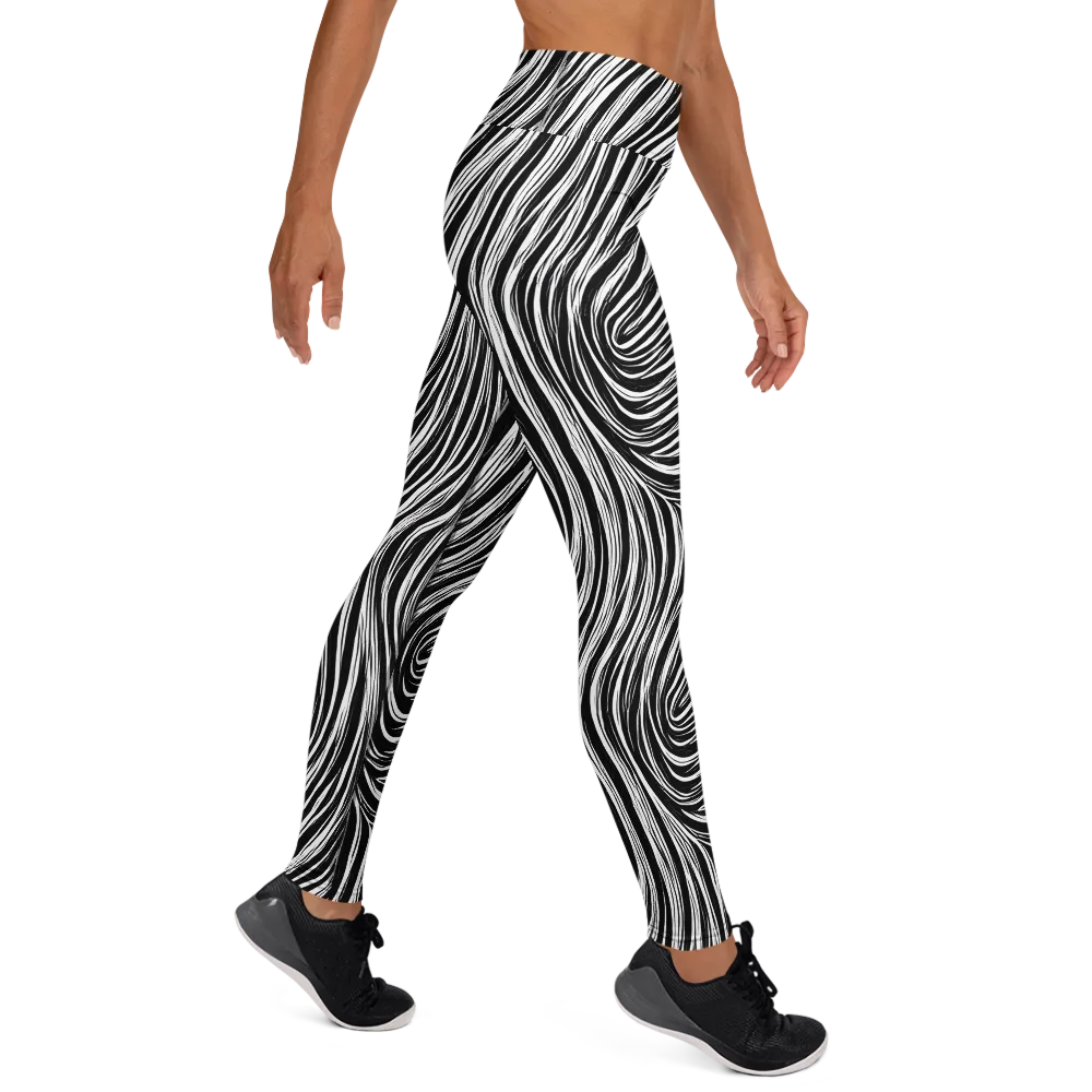Weston Waves on Yoga Leggings — Right