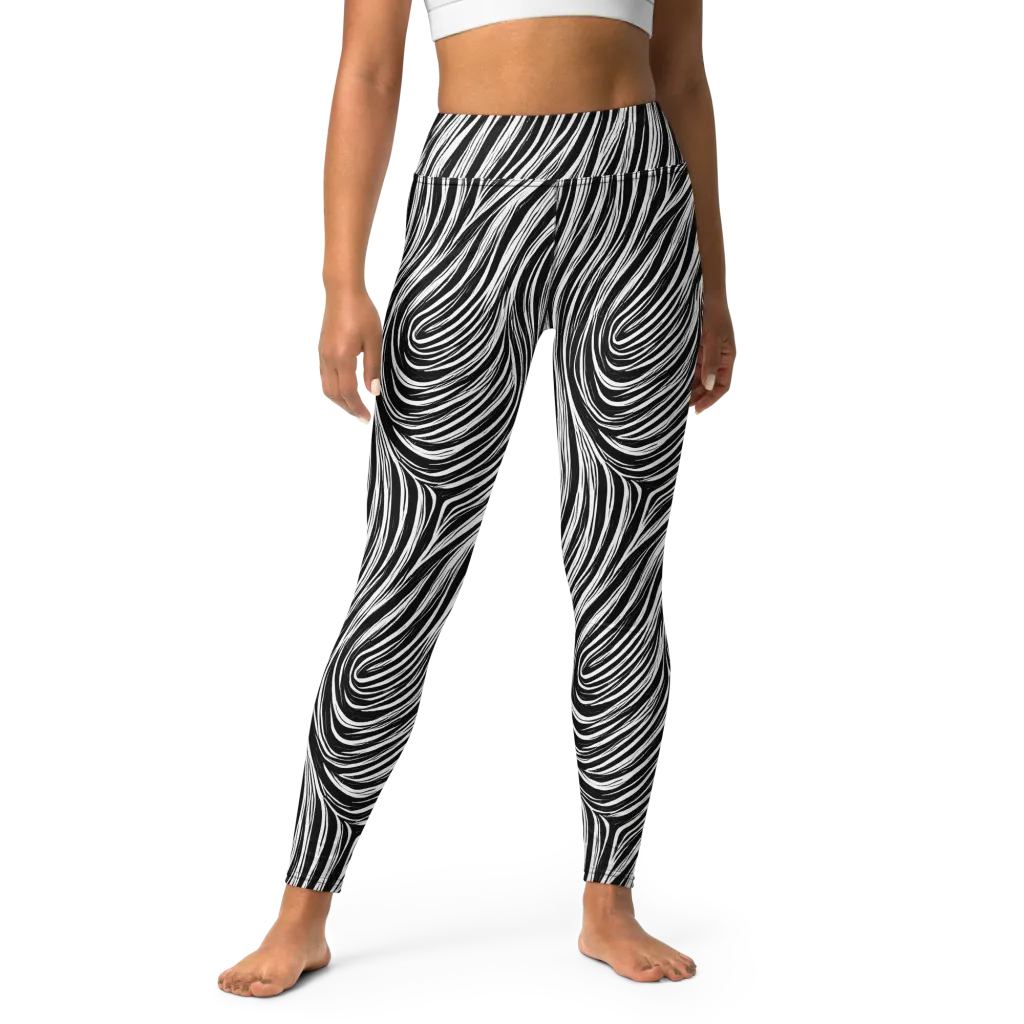Weston Waves on Yoga Leggings — Front