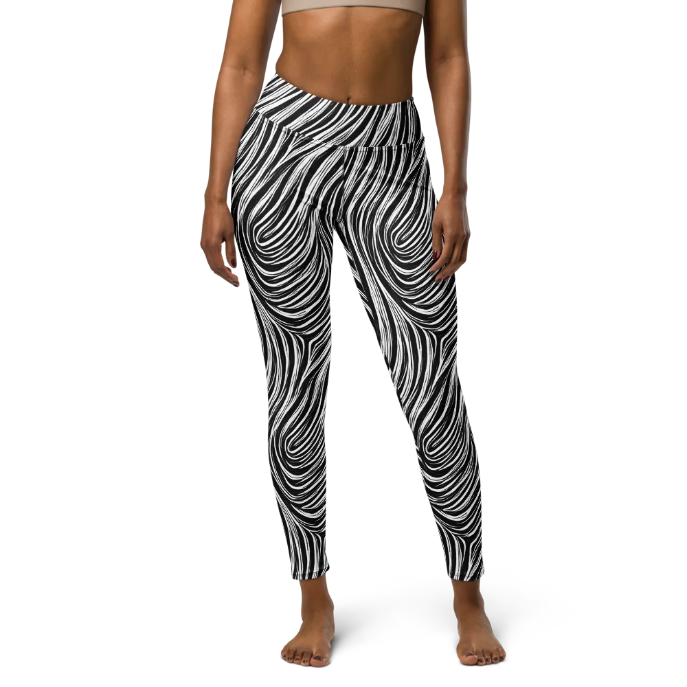 Weston Waves on Yoga Leggings — Front