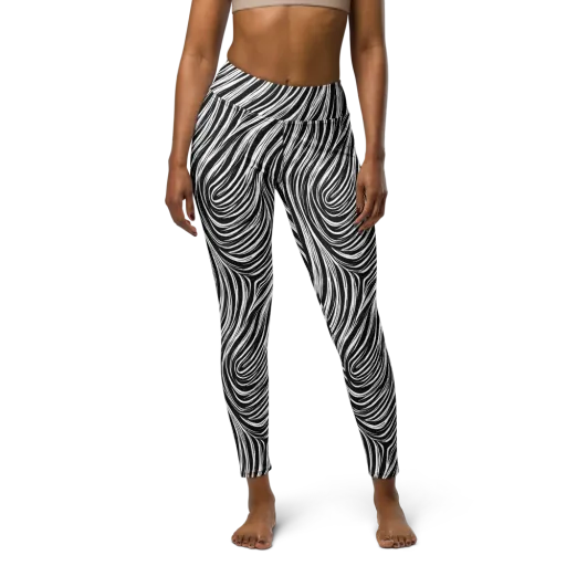 Weston Waves on a Yoga Leggings