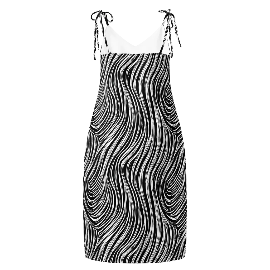 Weston Waves on Slip Dress — Back