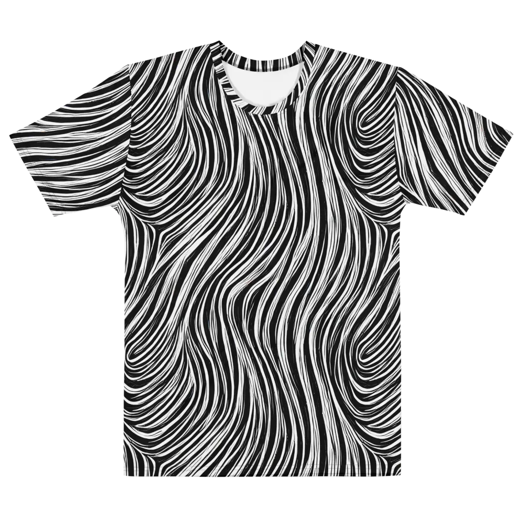 Weston Waves on Men's Cotton Crew Neck T-Shirt — Front