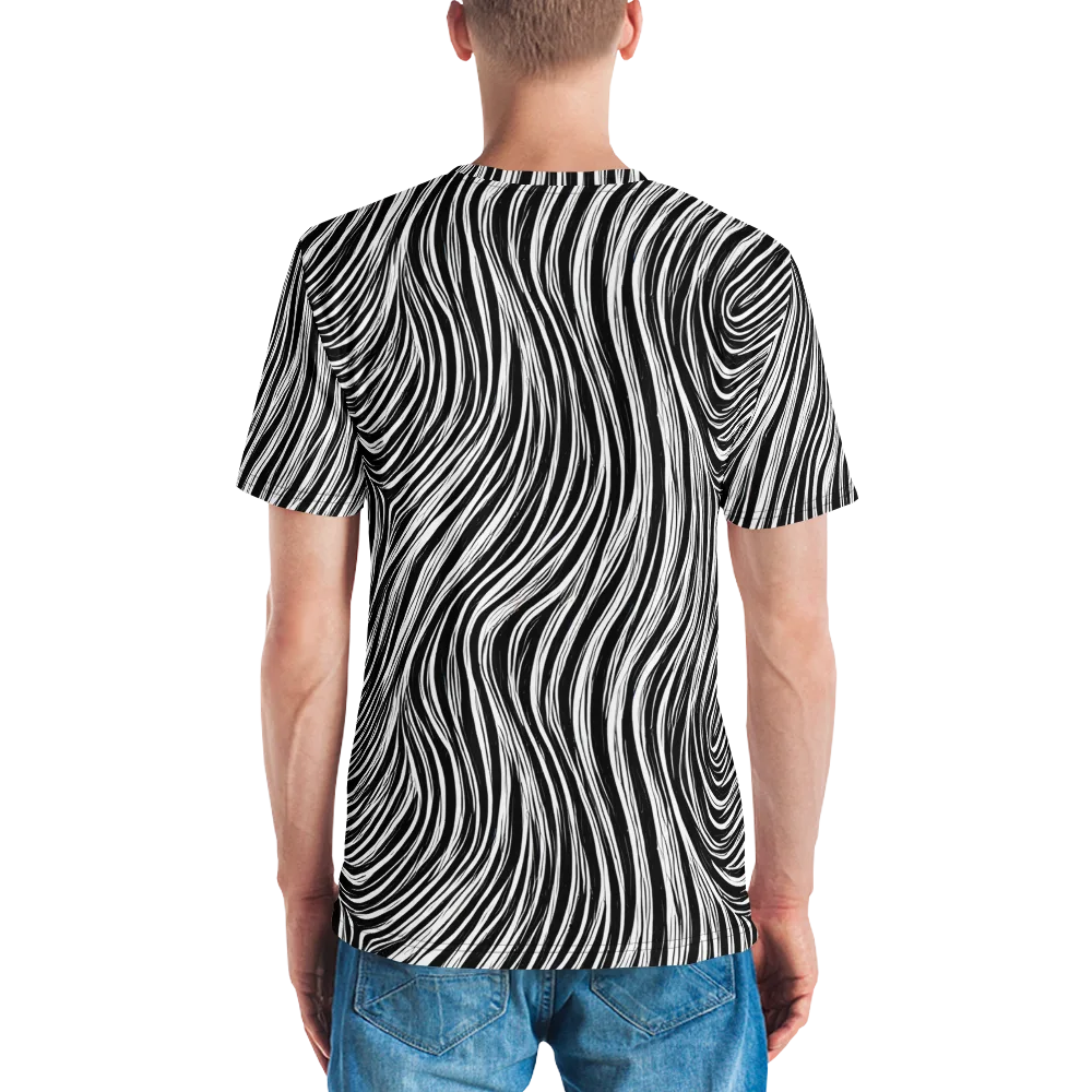 Weston Waves on Men's Crew Neck T-Shirt — Back