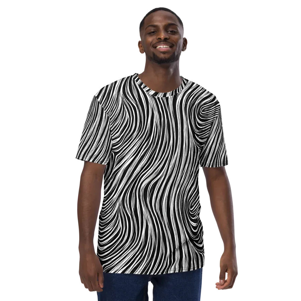 Weston Waves on Men's Crew Neck T-Shirt — Front
