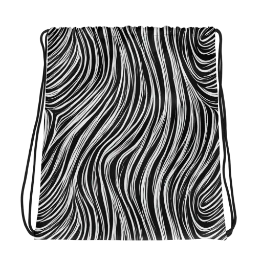 Weston Waves on a Drawstring Bag