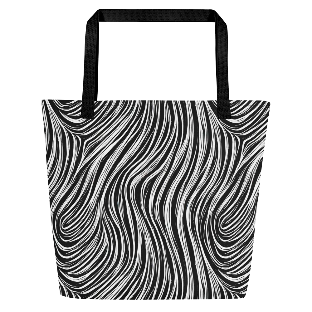 Weston Waves on Large Tote Bag W/ Pocket — Front