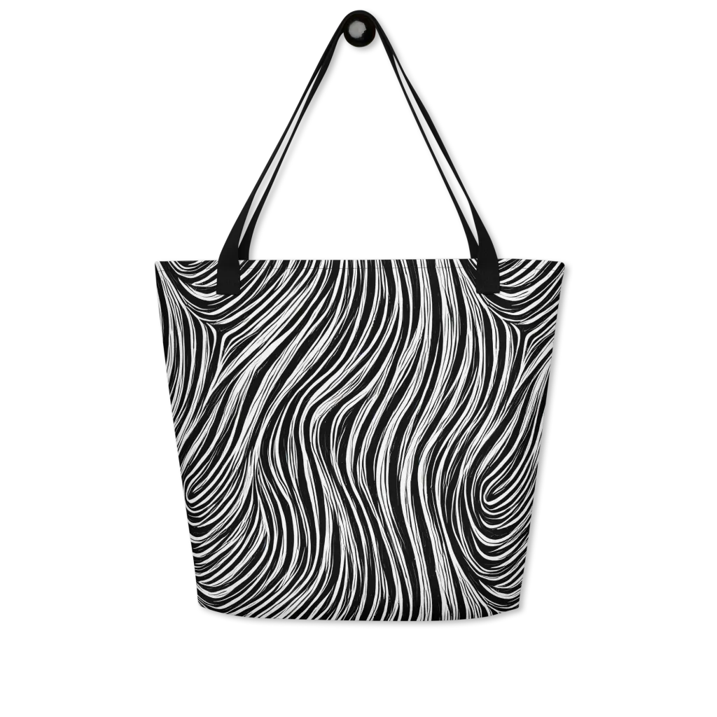 Weston Waves on Large Tote Bag W/ Pocket — Front