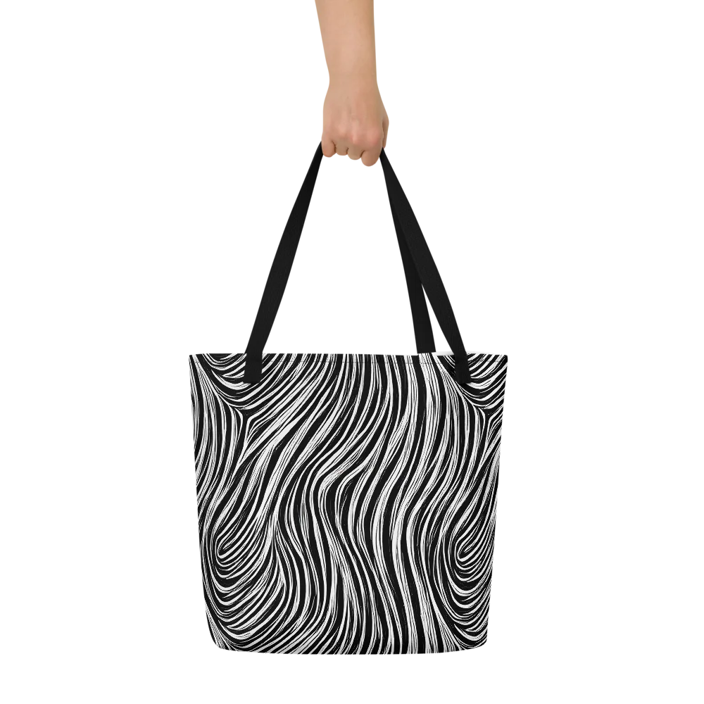 Weston Waves on Large Tote Bag W/ Pocket — Front
