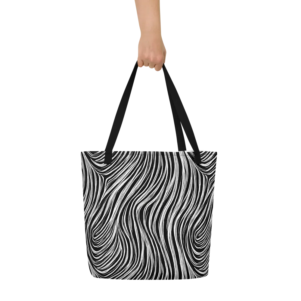 Weston Waves on Large Tote Bag W/ Pocket — Front