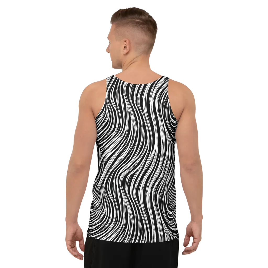 Weston Waves on Men's Tank Top — Back
