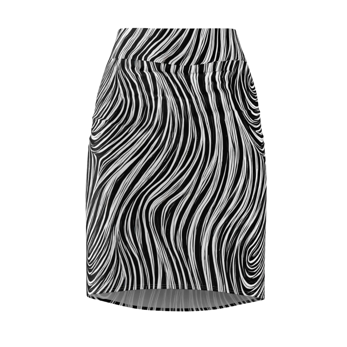 Weston Waves on Pencil Skirt — Front