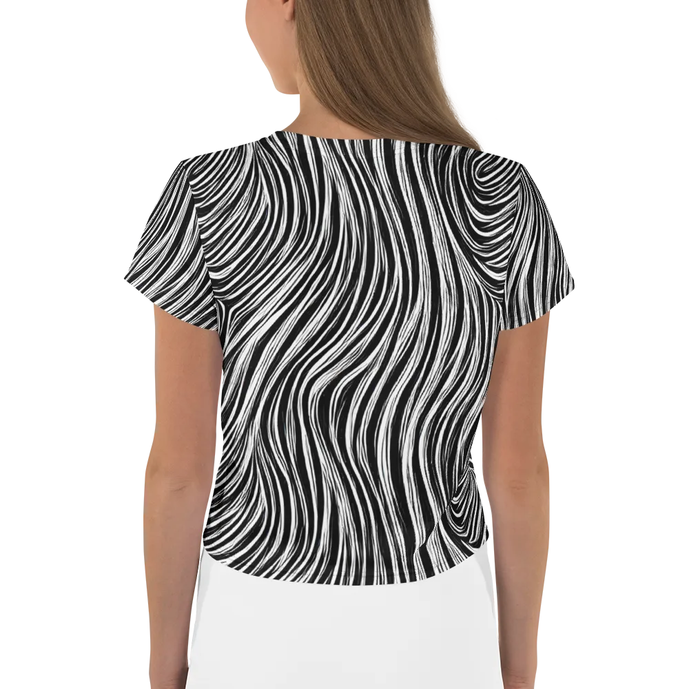 Weston Waves on Crop Tee — Back