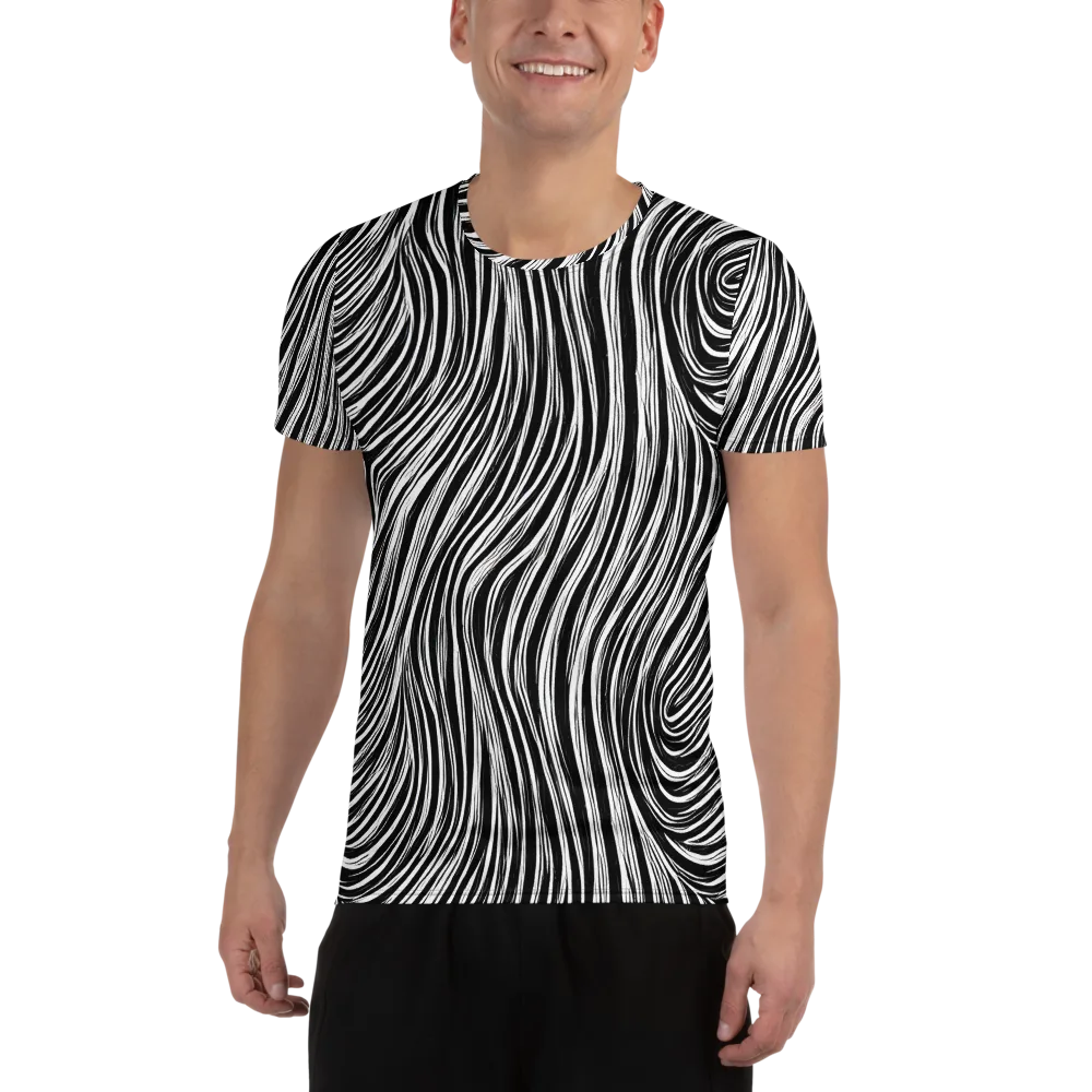 Weston Waves on Men's Athletic T-Shirt — Front