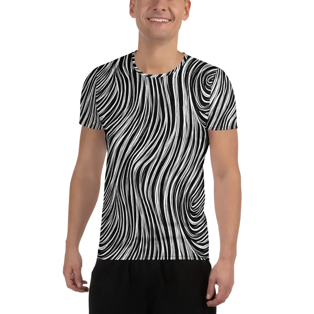 Weston Waves on Men's Athletic T-Shirt — Front