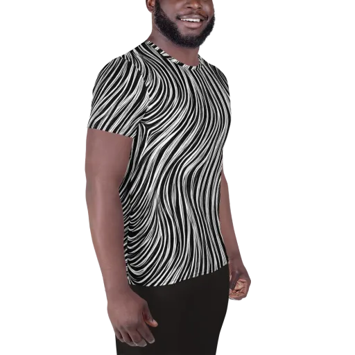 Weston Waves on a Men's Athletic T-Shirt