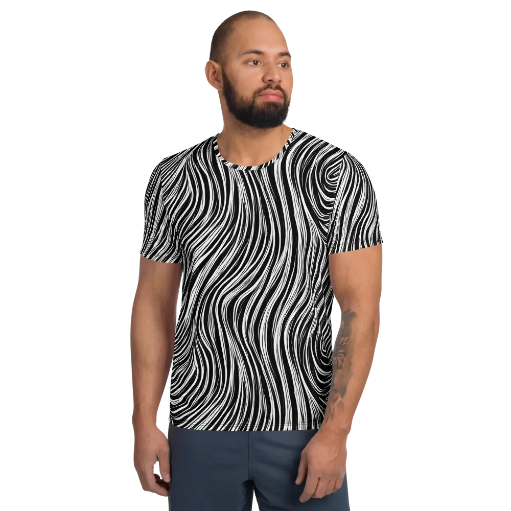 Weston Waves on Men's Athletic T-Shirt — Front