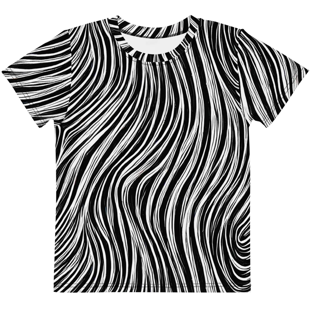 Weston Waves on Kids Crew Neck T-Shirt — Front