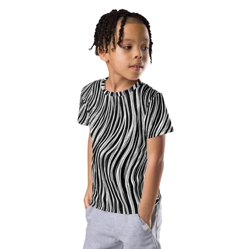 Weston Waves on a Kids Crew Neck T-Shirt