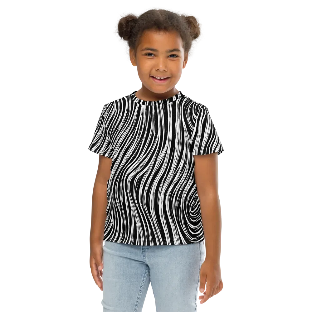 Weston Waves on Kids Crew Neck T-Shirt — Front